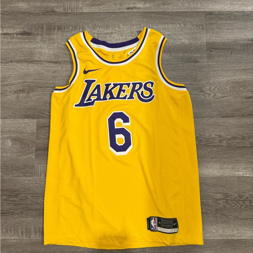 Nike Lakers Gold Basketball Jersey